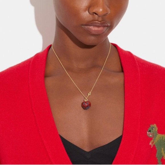 Coach x Disney Poison Apple Necklace NWT - Picture 5 of 5